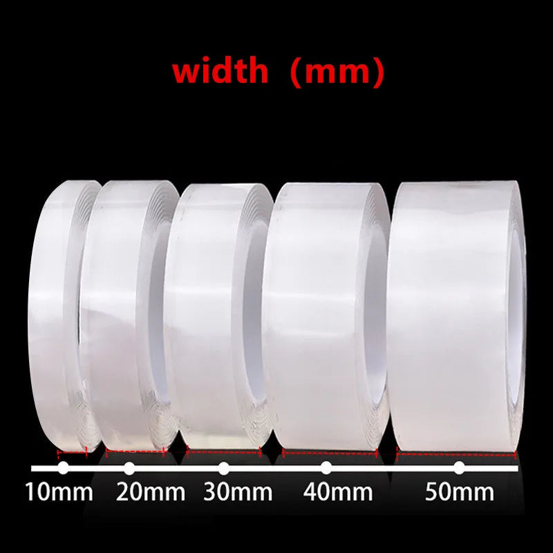 Nano Tape 1/3/5m – Double-Sided Waterproof Traceless Adhesive for Kitchen & Bathroom 1