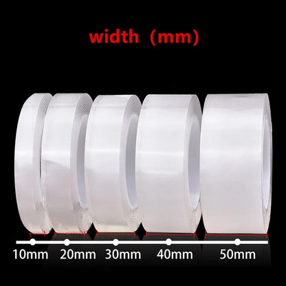 Nano Tape 1/3/5m – Double-Sided Waterproof Traceless Adhesive for Kitchen & Bathroom 1