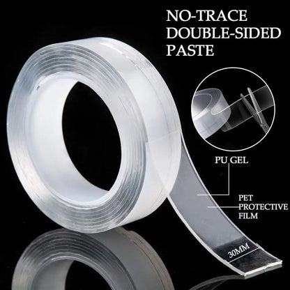 Nano Tape 1/3/5m – Double-Sided Waterproof Traceless Adhesive for Kitchen & Bathroom 1