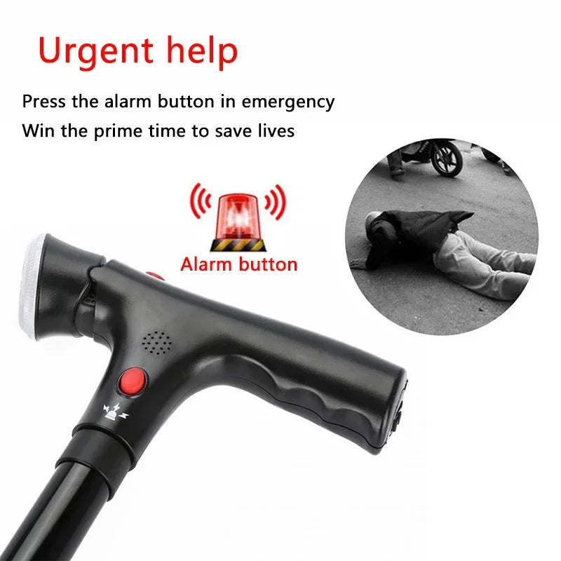 🔥 Collapsible Folding Walking Cane with LED & Alarm for Seniors🔥