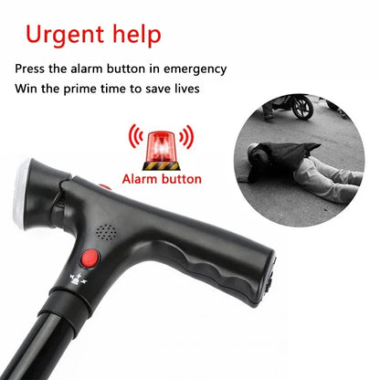 🔥 Collapsible Folding Walking Cane with LED & Alarm for Seniors🔥